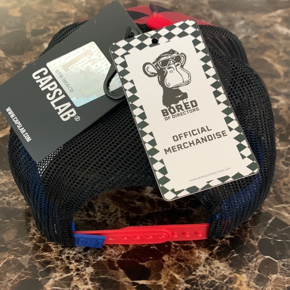 Men’s Capslab Bored Monkey 5 Panels Leopard Mesh Trucker - Picture 5 of 9